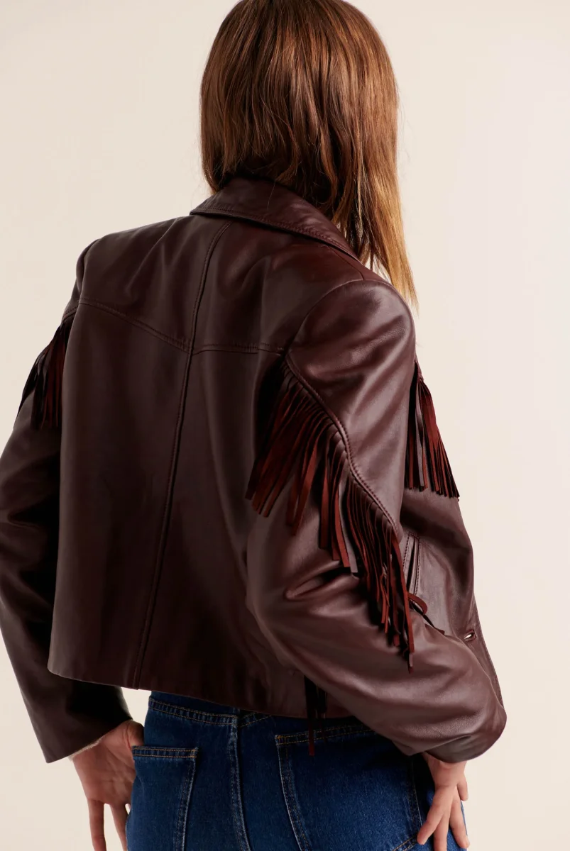 Veste Serena bordeaux – Image 4