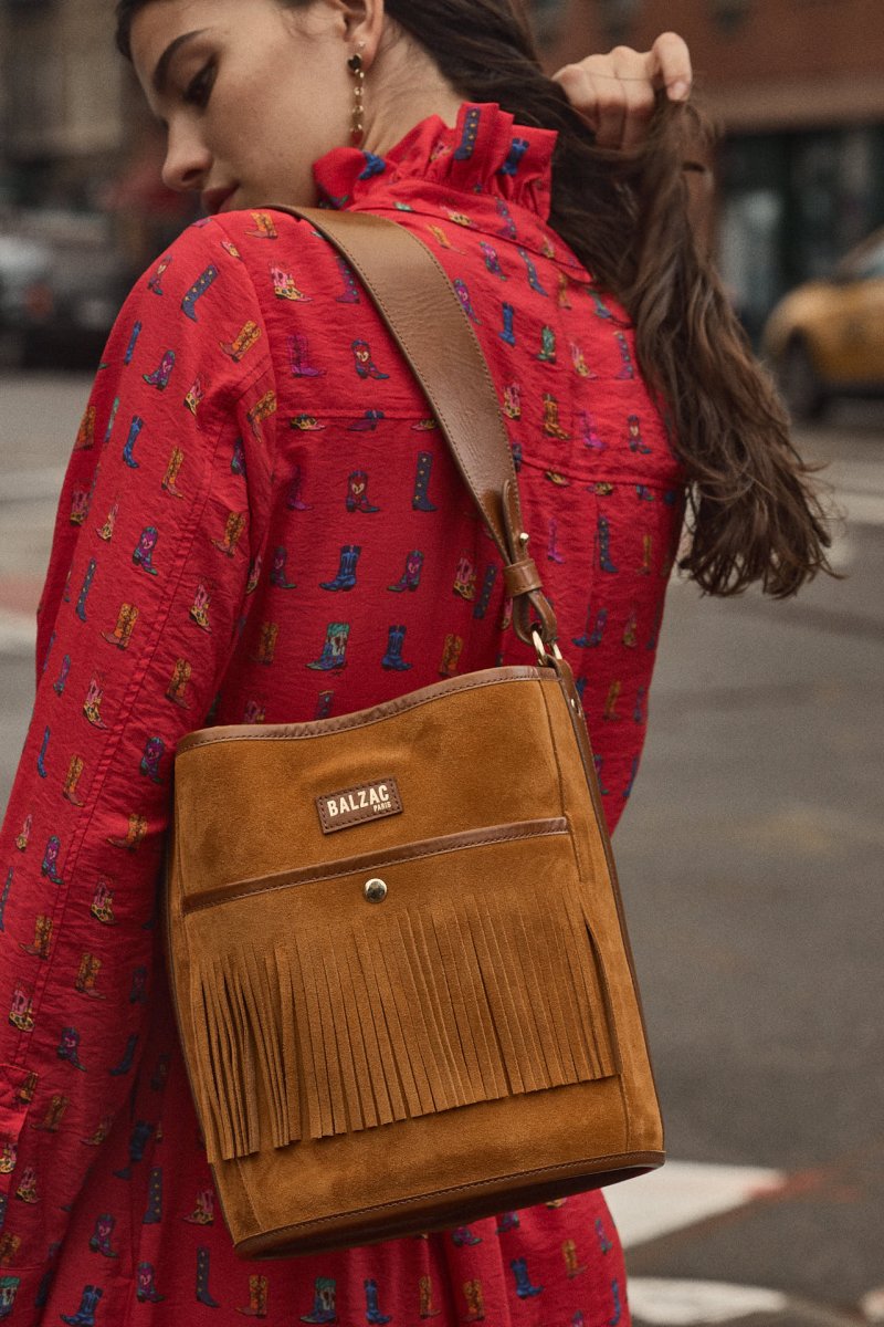 Sac Sofia franges camel – Image 8