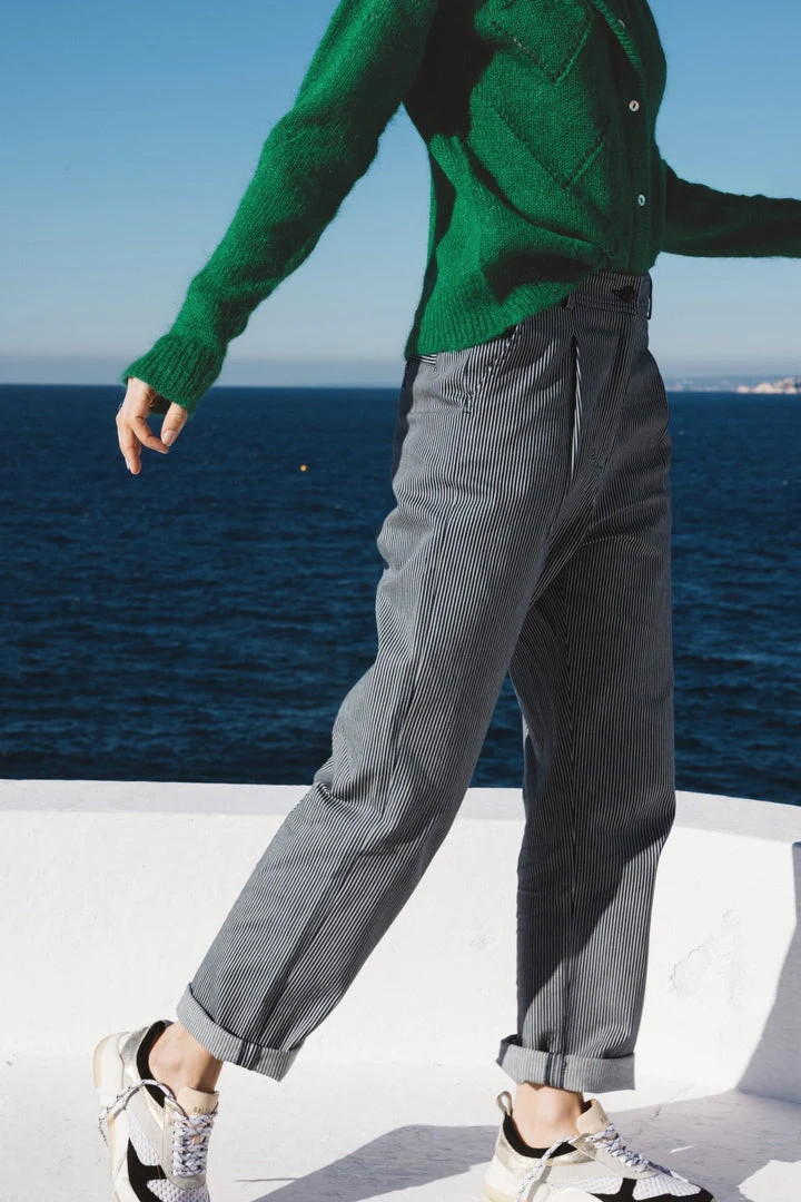 Pantalon Pirate rayures bleues et blanches – Image 4