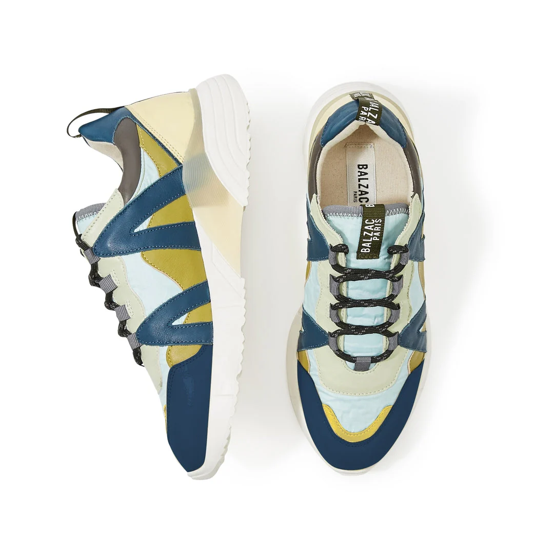 Baskets Astor jaune vert et bleu – Image 8