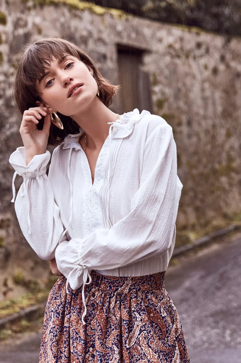 Blouse Soline blanche – Image 2